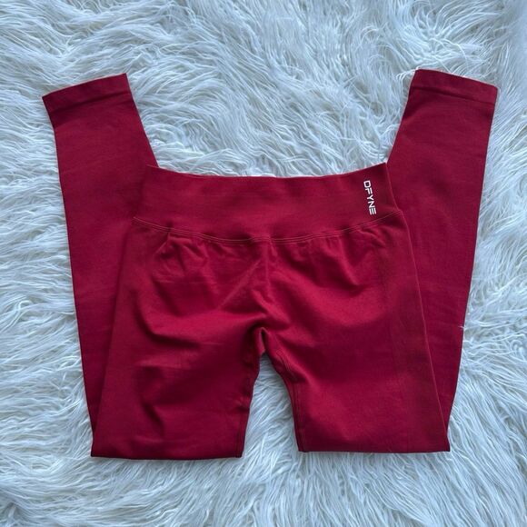 Dfyne Impact Leggings Red Size Large - Picture 1 of 10